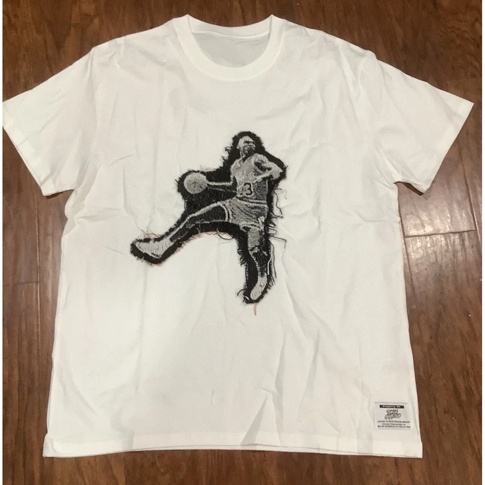 Team Us Sports Club Jordan Hand Woven T shirt size L